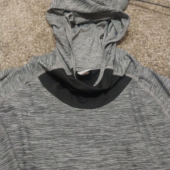 Champion DuoDry Pullover Hoodie Women’s Large Gray Athletic Fit Long Sleeve - Picture 1 of 9